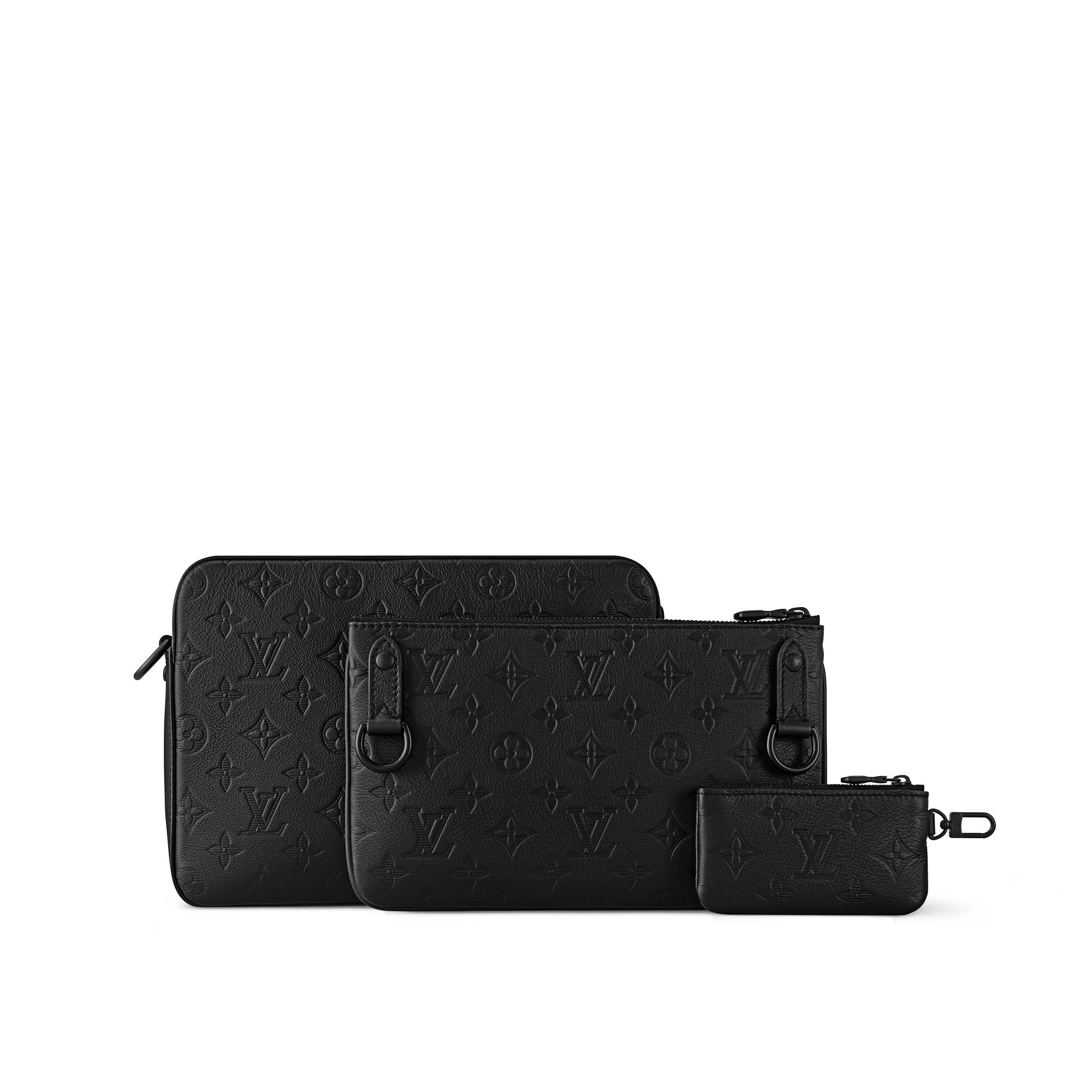 Trio Messenger Monogram Shadow Leather - Gifts for Babies | LOUIS